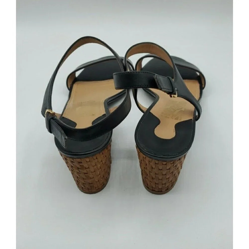 Salvatore Ferragamo Women Black Leather Shoe Sandal Sz 10B 'MADISON' Italy - Picture 5 of 15